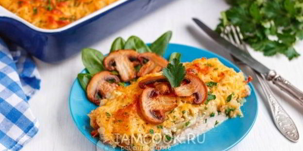 куриная грудка под шубой в духовке