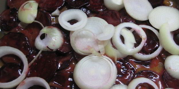 мясо под шубой зимняя клюква