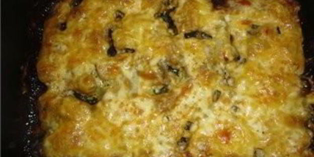 мясо с сыром и майонезом под шубой