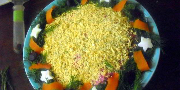 новогодняя сельдь под шубой