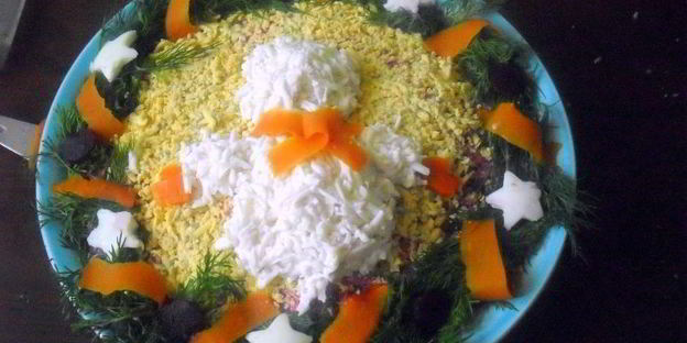 новогодняя сельдь под шубой