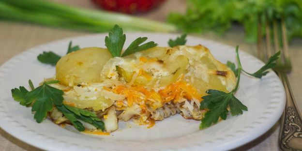 рыба под шубой запеченная в духовке