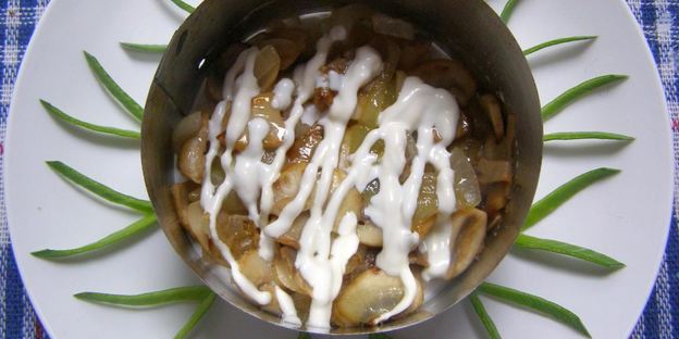 салат грибы под шубой