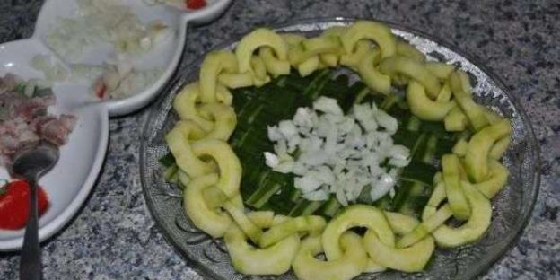 салат сельдь под шубой с яблоком