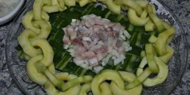 салат сельдь под шубой с яблоком