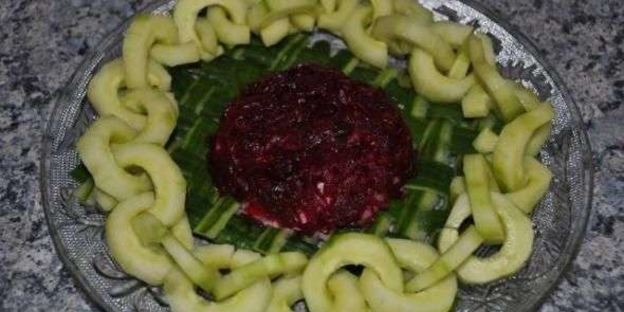 салат сельдь под шубой с яблоком