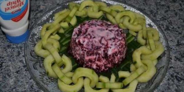 салат сельдь под шубой с яблоком