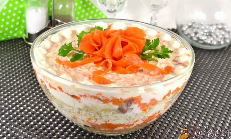 Рецепт сельди под шубой без свеклы