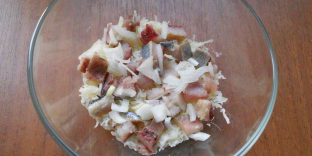 сельдь под шубой без свеклы