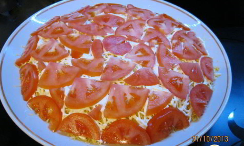 Рецепт сельди под шубой из помидор