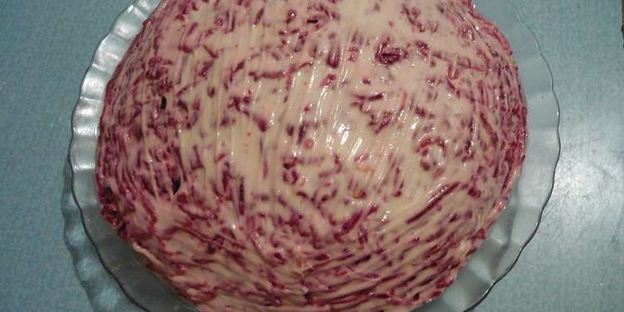 сельдь под шубой с яблоком