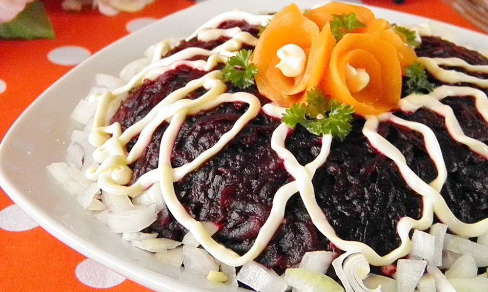 Рецепт селедки под шубой без яиц