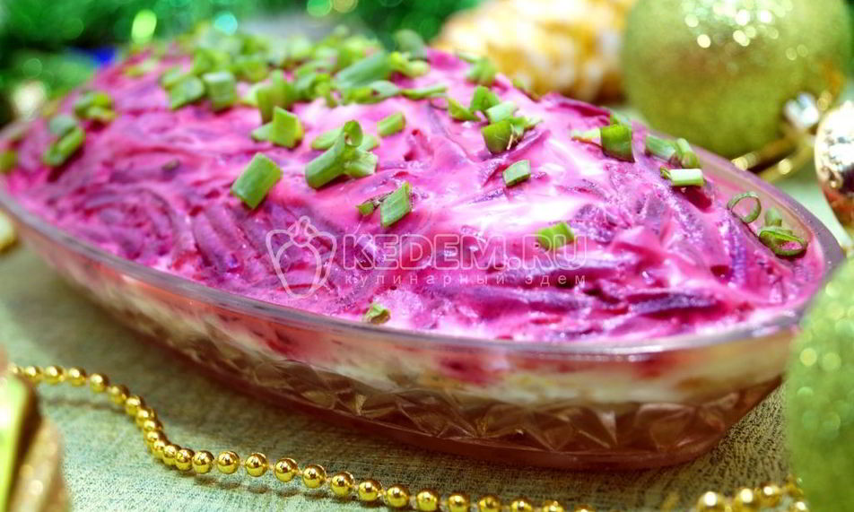 Рецепт селедки под шубой с яблоком