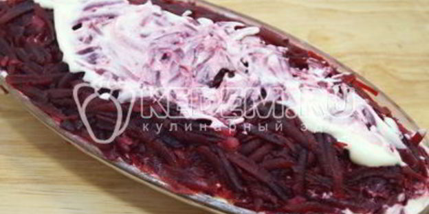 селедка под шубой с яблоком