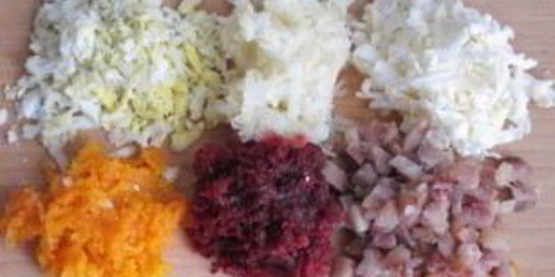 селедка под шубой шариками