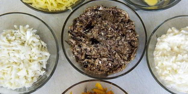 шпроты под шубой