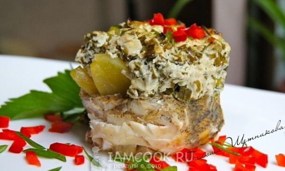 Рецепт судака под шубой из икры