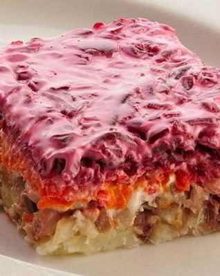 Традиционная Сельдь под шубой к празднику