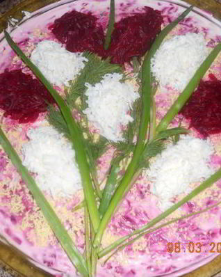 Весенняя селедка под шубой