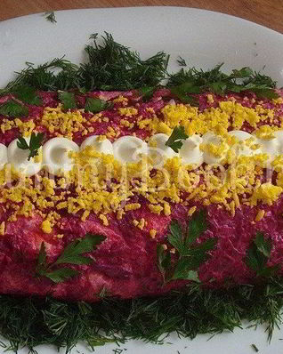 Закуска Селедка под шубой