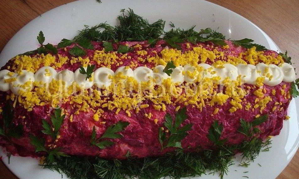 Рецепт закуски селедка под шубой