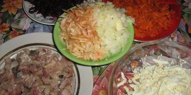 закусочные пирожные селедка под шубой