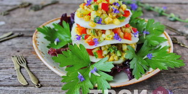 салат радуга