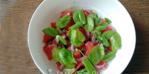 салат с грейпфрутом и авокадо