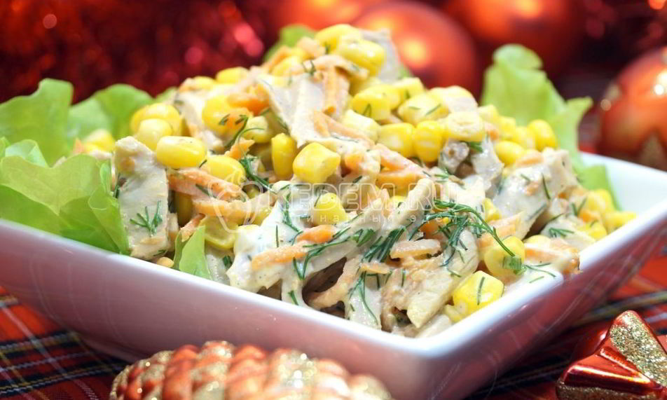 Рецепт салата с мясом огонек