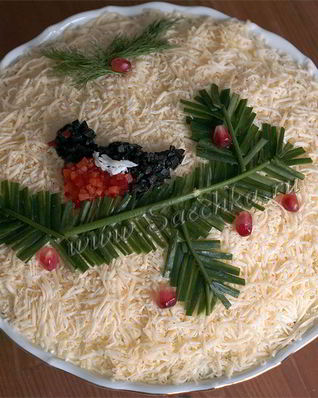 Салат Снегирь