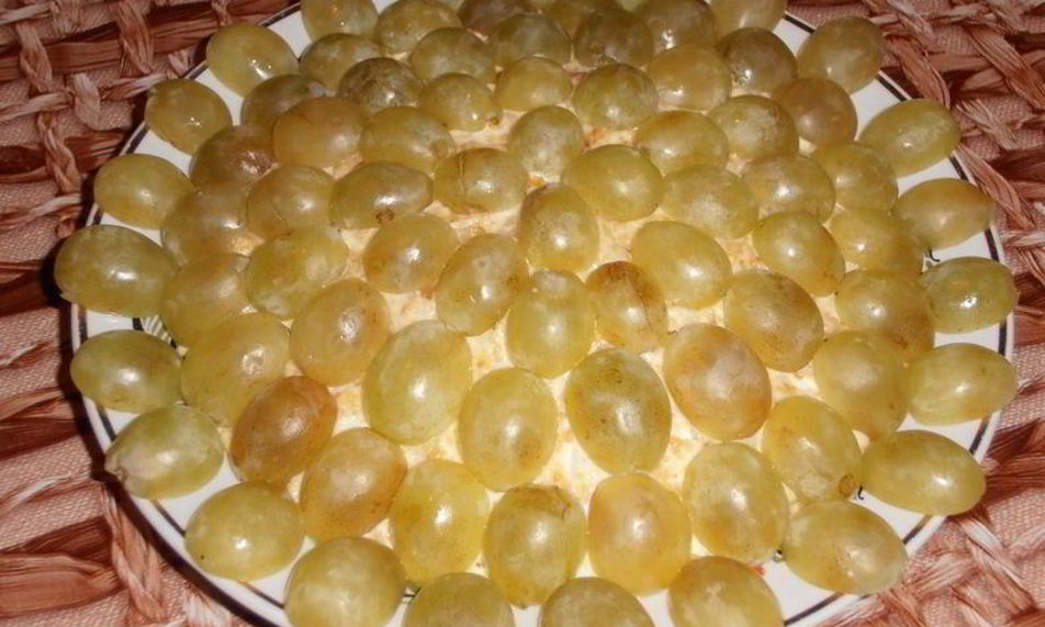 Рецепт салата тиффани с курицей и виноградом