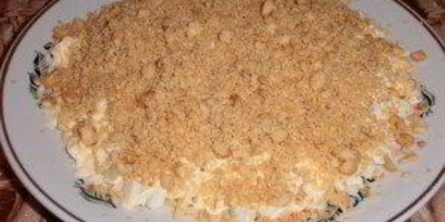 салат тиффани с курицей и виноградом