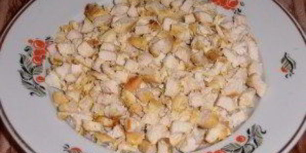 салат тиффани с курицей и виноградом