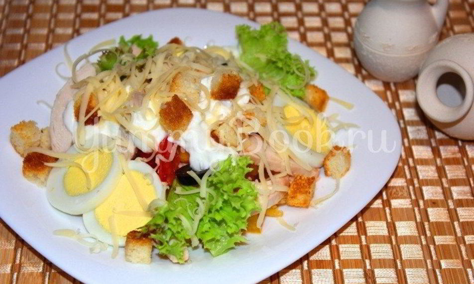 Рецепт салата нового цезарь