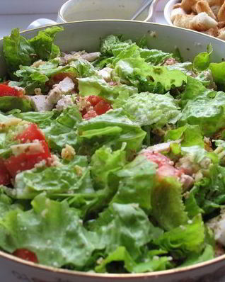 Салат Ореховый Цезарь