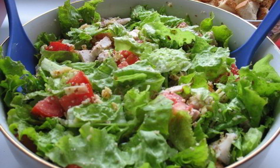 Рецепт салата орехового цезарь