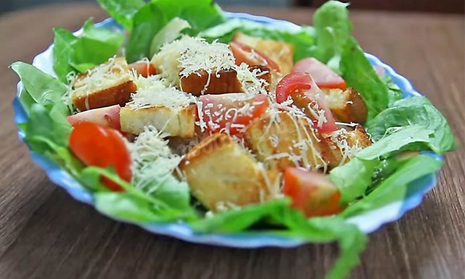 Рецепт салата цезарь классический с курицей