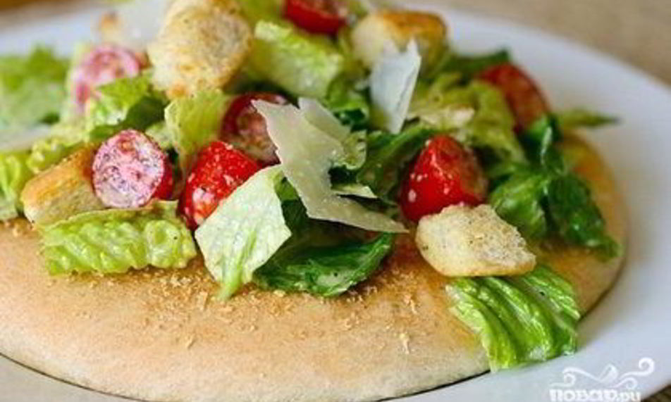 Рецепт салата цезарь с черри