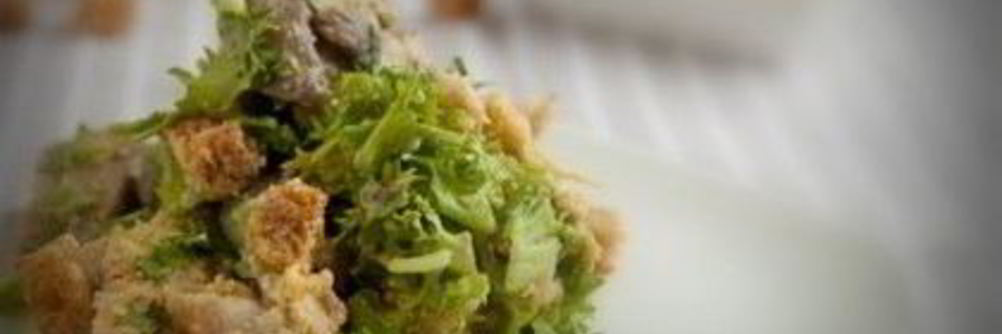 Салат Цезарь с грибами