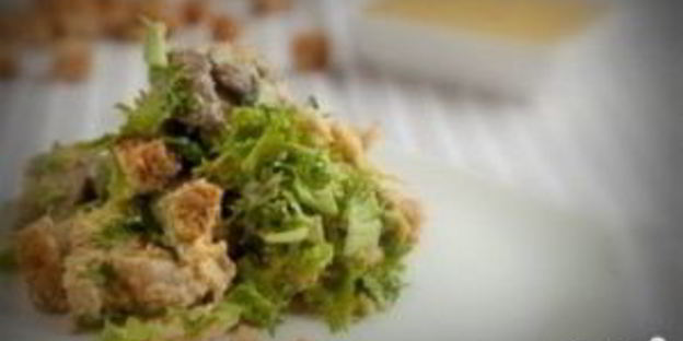 салат цезарь с грибами