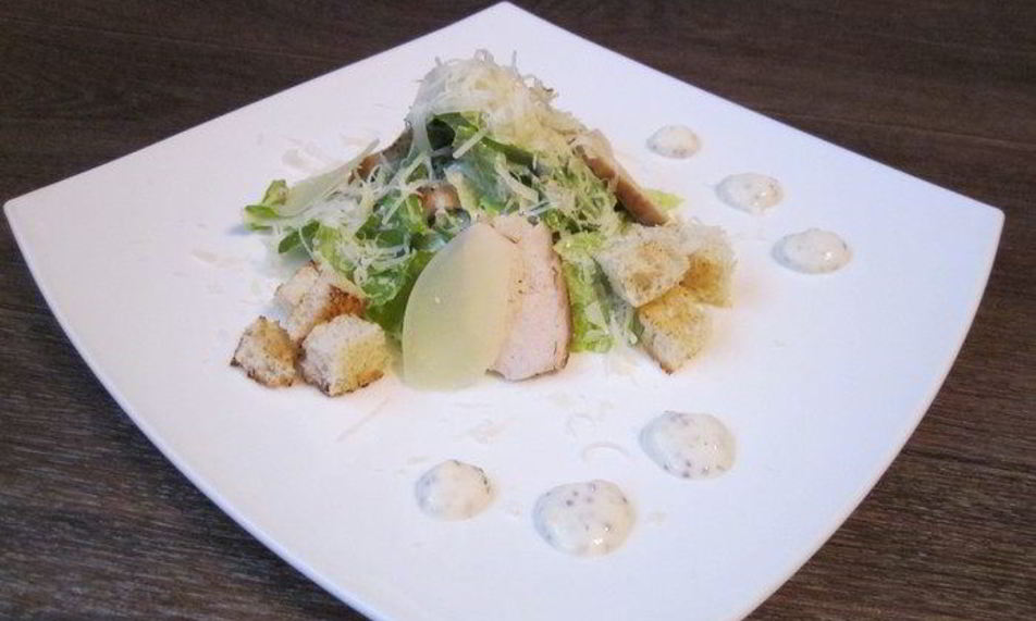 Рецепт салата цезарь с курицей и йогуртом