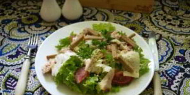 салат цезарь с курицей классический простой