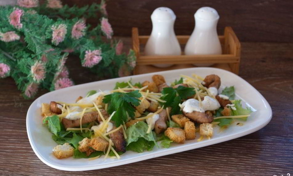 Рецепт салата цезарь с курицей классический