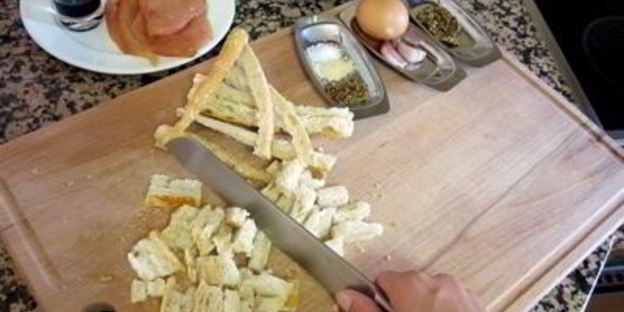 салат цезарь с курицей