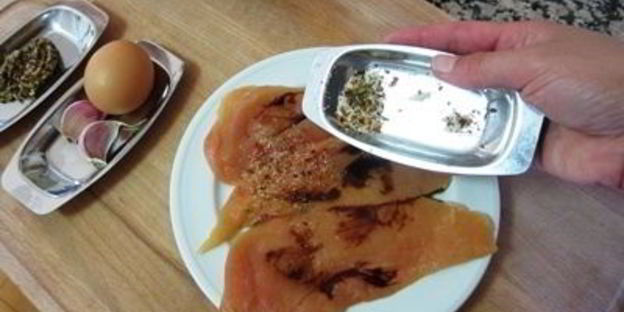 салат цезарь с курицей