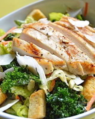 Салат Цезарь с морковью