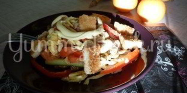 салат цезарь в греции