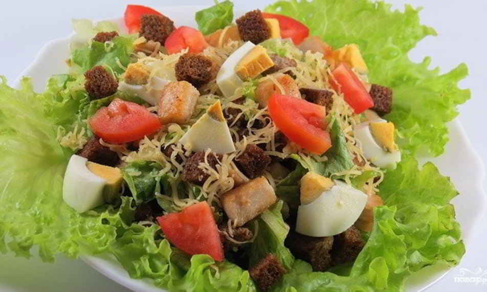 Рецепт цезаря со свининой