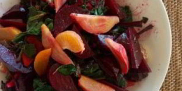 свекольный салат с мандаринами