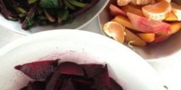 свекольный салат с мандаринами